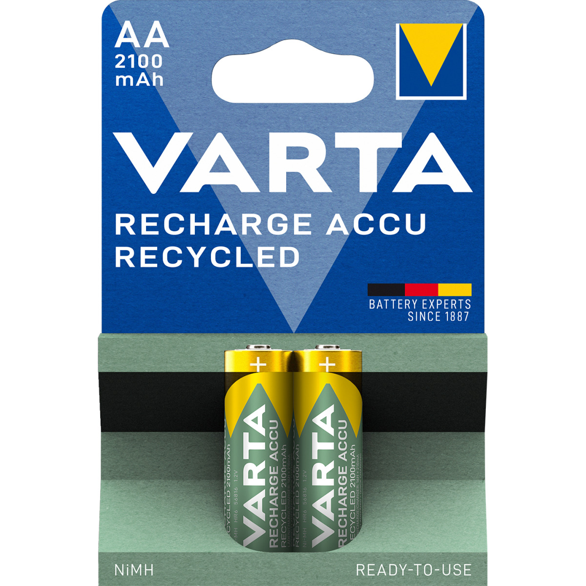 Batteria riciclata AA 2100mAh Blister 2